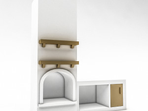 Bohemian fireplace Modello 3D