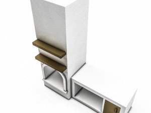 Bohemian fireplace Modello 3D
