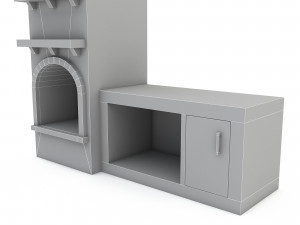 Bohemian fireplace Modello 3D