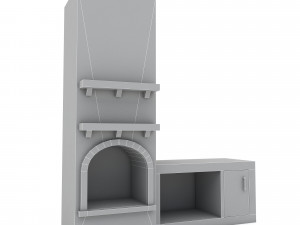 Bohemian fireplace Modello 3D
