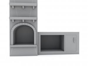 Bohemian fireplace Modello 3D