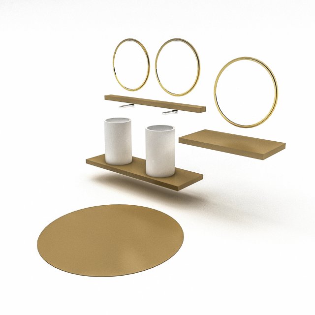 Bohemian bathroom toilet 03 Modelo 3D .c4d .max .obj .3ds .fbx .stl .blend 