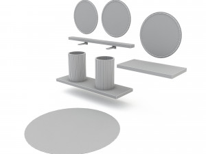 Bohemian bathroom toilet 03 Modelo 3D