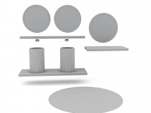 Bohemian bathroom toilet 03 Modelo 3D
