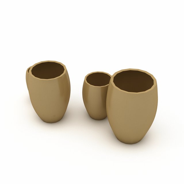 3D bohemian vases 3D Model .c4d .max .obj .3ds .fbx .stl .blend 