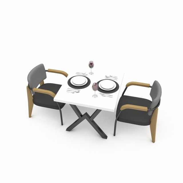 Dining table 002 model 3D-Modell .c4d .max .obj .3ds .fbx .stl .blend 