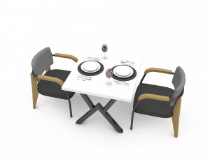 Dining table 002 model 3Dモデル