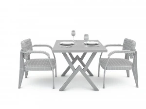 Dining table 002 model 3D Model