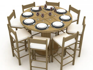 dining table 004 3D Model