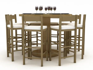 dining table 004 3D Model