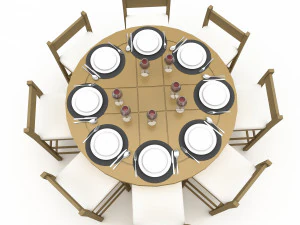 dining table 004 3D Model