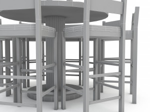 dining table 004 3D Model