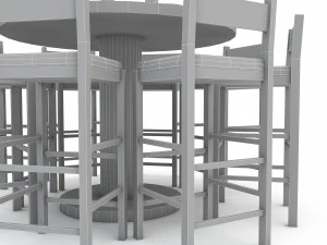 dining table 004 3D Model