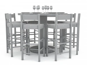 dining table 004 3D Model