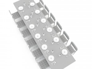 dining table 008 3D Model