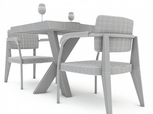 Dining table 012 3D Model