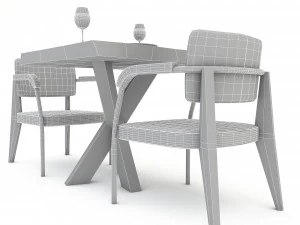 Dining table 012 3D Model