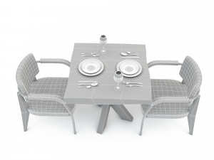 Dining table 012 3D Model