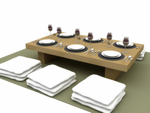 Bohem dining tabe 3Dモデル