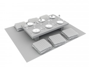 Bohem dining tabe Model 3D