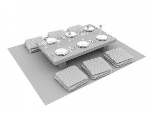 Bohem dining tabe 3D Model