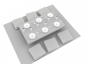 Bohem dining tabe Model 3D