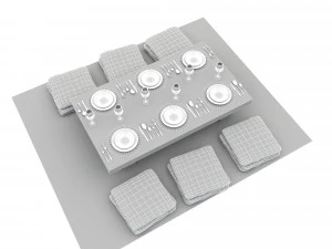 Bohem dining tabe 3D Model