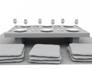 Bohem dining tabe Model 3D