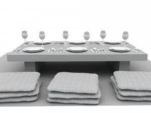 Bohem dining tabe 3D Model