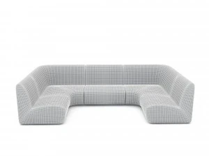 बैठकर गेंदबाजी 3D मॉडल