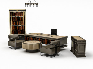 3D classic office 3D Model
