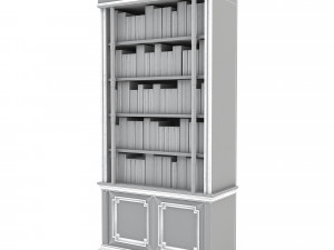 Classic office furniture 01 3D 3D मॉडल