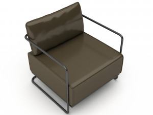 3D classic office furniture 02 3D Model