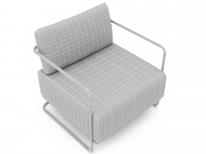 3D classic office furniture 02 3D Model