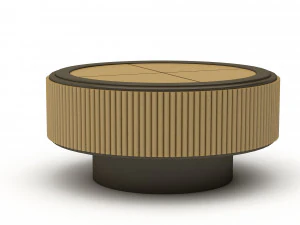 Classic office coffee table 3D Model