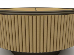 Classic office coffee table Model 3D