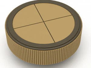 Classic office coffee table 3D Model