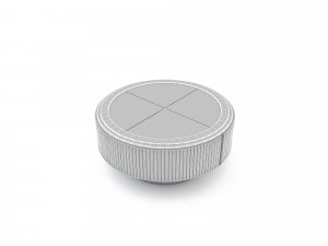 Classic office coffee table Model 3D