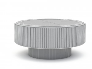 Classic office coffee table Model 3D