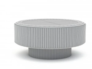 Classic office coffee table 3D Model