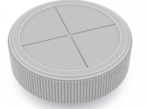 Classic office coffee table 3D Model