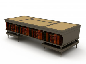 3D classic office desk 3Dモデル