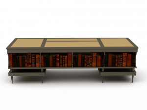 3D classic office desk Model 3D