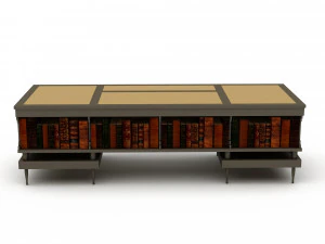 3D classic office desk 3D Model