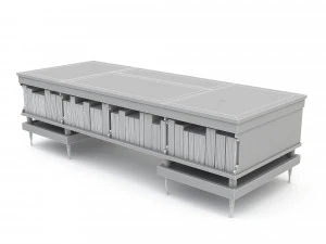 3D classic office desk 3D Model