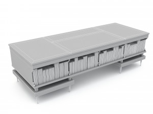 3D classic office desk Model 3D