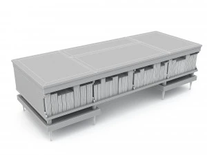 3D classic office desk 3D Model