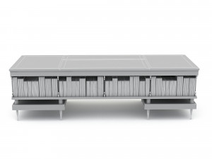 3D classic office desk Model 3D