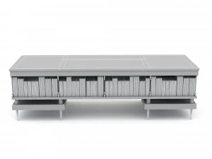 3D classic office desk 3D Model
