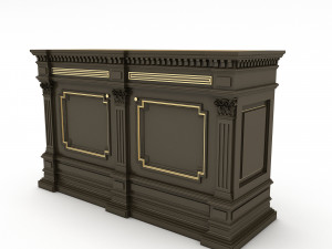 Classic office furniture 05 3Dモデル